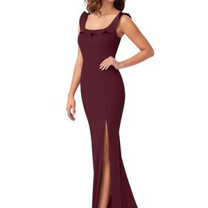 Gently used burgundy bridesmaid or prom dress